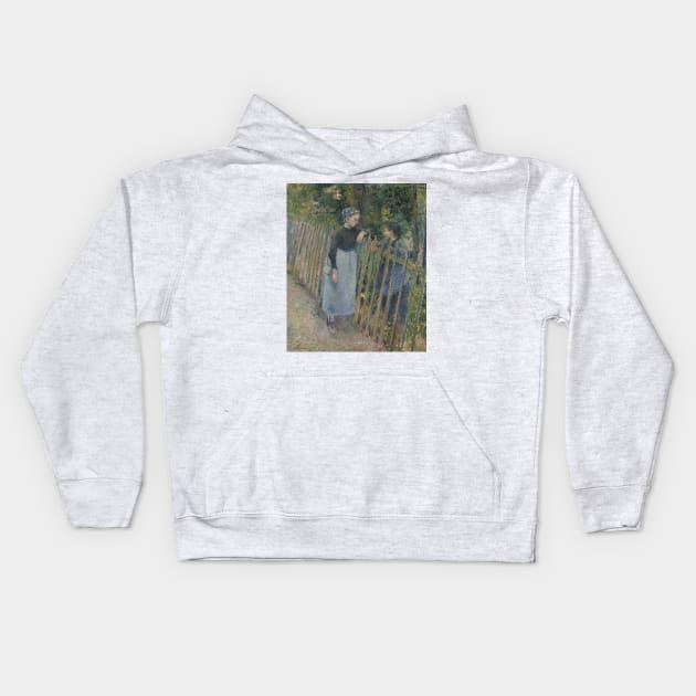 Conversation by Camille Pissarro Kids Hoodie by Classic Art Stall